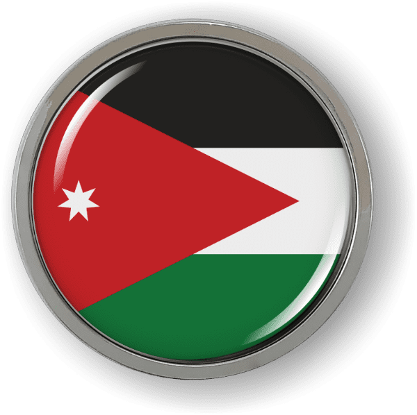Jordan - Flag - Country Emblem